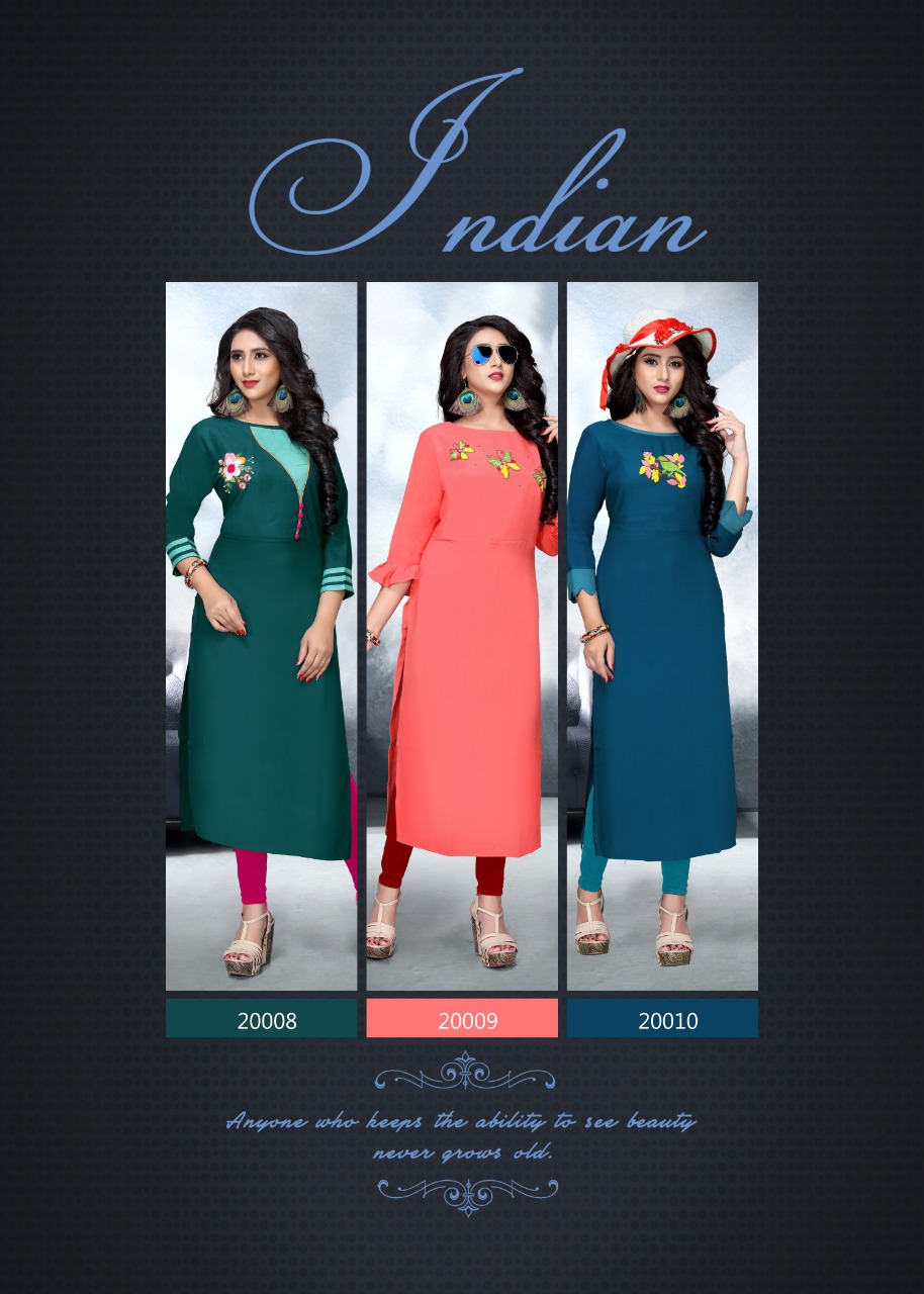 Nakkashi By Neeti Creation 20008 To 20014 Series Beautiful Colorful Stylish Fancy Casual Wear & Ethnic Wear & Ready To Wear Heavy Rayon Work Kurtis At Wholesale Price