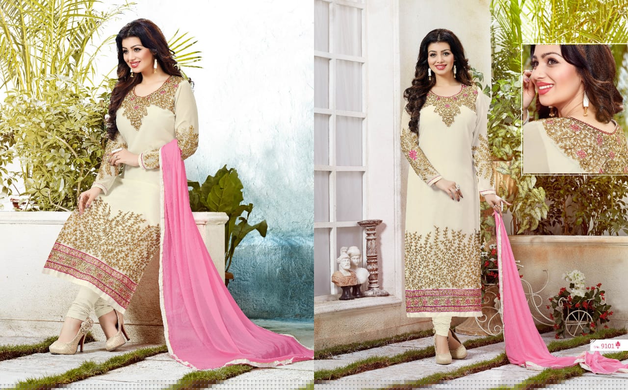 Nakshatra Vol-2 By Antique Creation 9101 To 9108 Series Beautiful Stylish Fancy Colorful Party Wear & Ethnic Wear Collection Georgette Embroidered Dresses At Wholesale Price