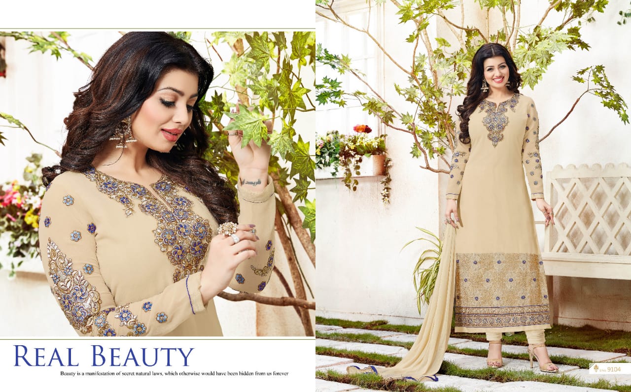 Nakshatra Vol-2 By Antique Creation 9101 To 9108 Series Beautiful Stylish Fancy Colorful Party Wear & Ethnic Wear Collection Georgette Embroidered Dresses At Wholesale Price