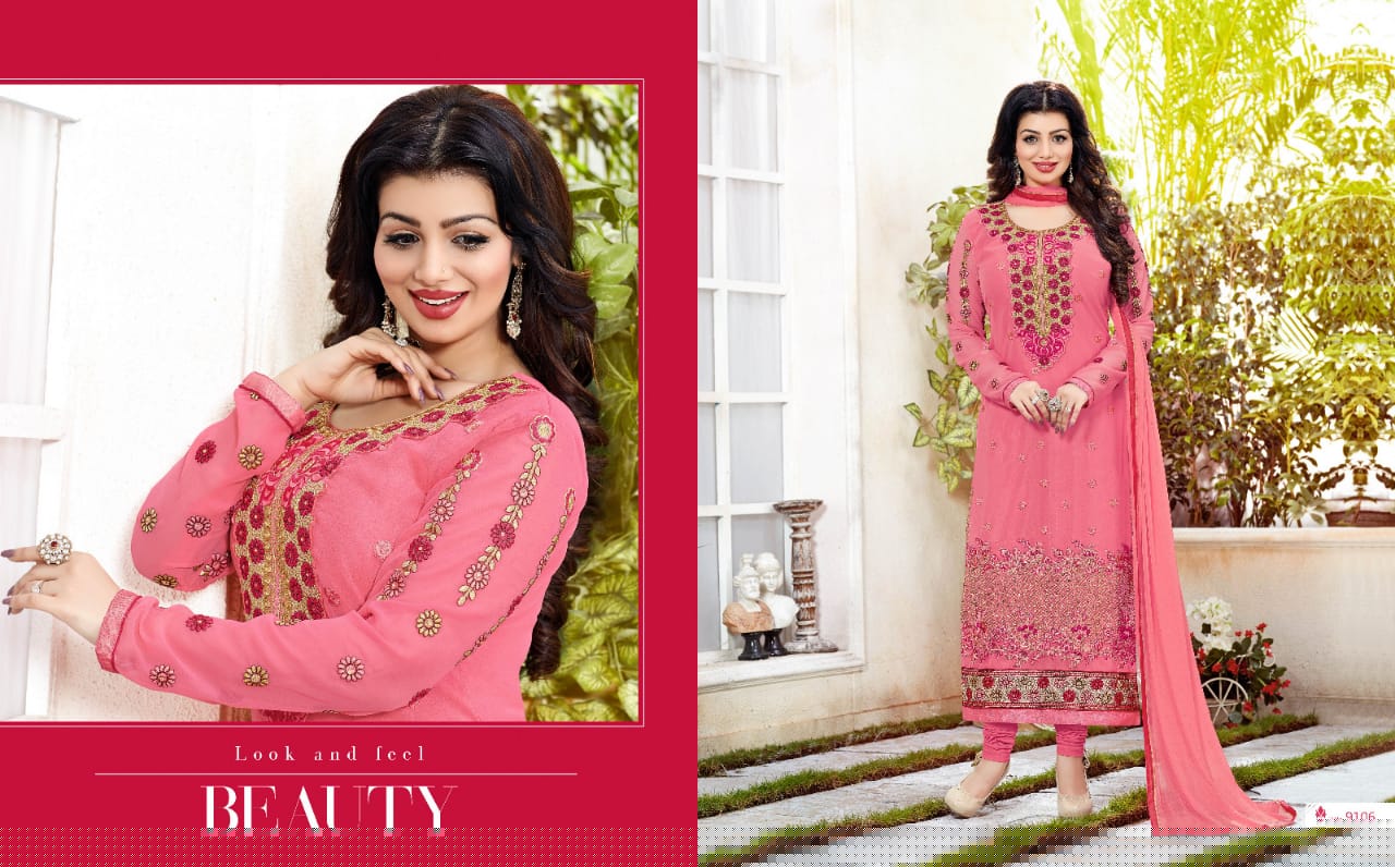 Nakshatra Vol-2 By Antique Creation 9101 To 9108 Series Beautiful Stylish Fancy Colorful Party Wear & Ethnic Wear Collection Georgette Embroidered Dresses At Wholesale Price