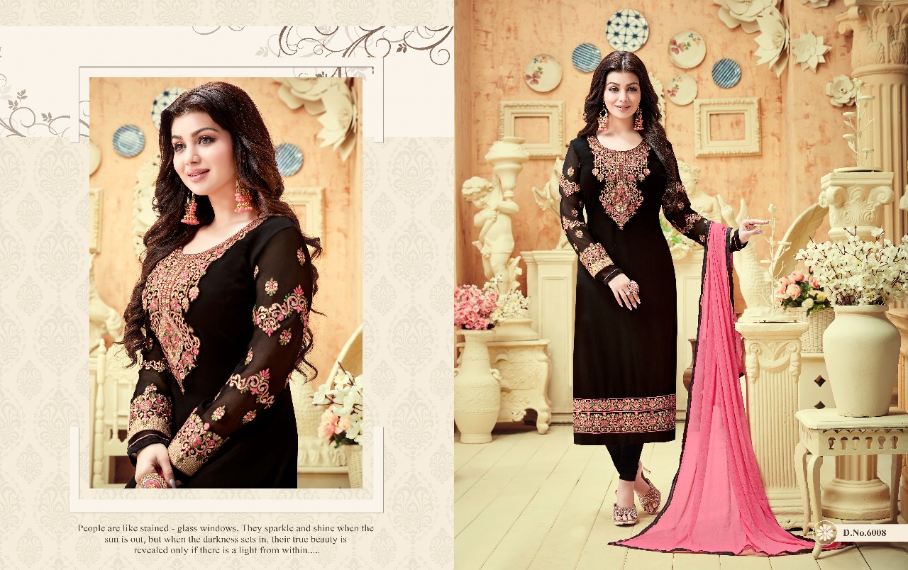 Sale Nakshatra Vol-6 By Antique Creation 6001 To 6008 Series Indian Designer Suits Bollywood Ethnic Wear With Embroidered Work Colorful Stylish Fancy Party Wear & Occasional Wear Georgette Dresses At Wholesale Price