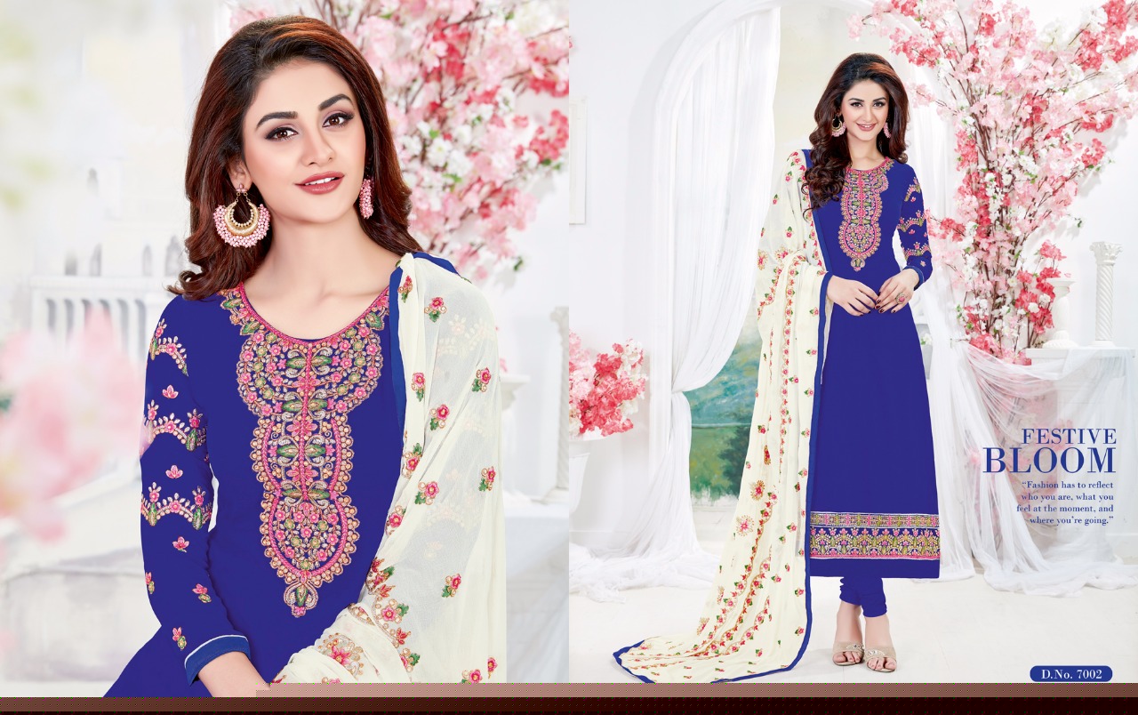 Nakshatra Vol-7 By Antique Creation 7001 To 7008 Series Indian Designer Suits Bollywood Ethnic Wear Colorful Stylish Fancy Party Wear & Occasional Wear Georgette Dresses At Wholesale Price
