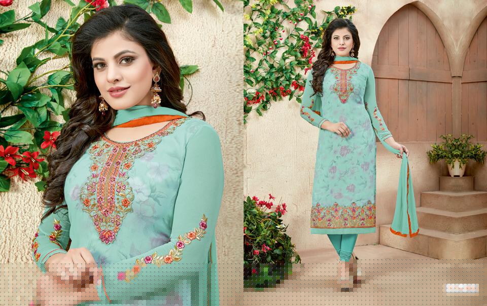 Sale Nakshatra Vol-8 By Antique Creation 8001 To 8008 Series Indian Designer Suits Bollywood Ethnic Wear With Embroidered Work Colorful Stylish Fancy Party Wear & Occasional Wear Georgette Dresses At Wholesale Price