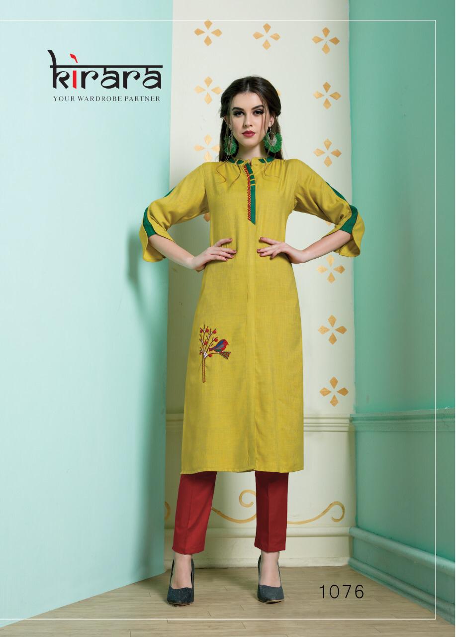 Namo By Kirara 1075 To 1082 Series Stylish Fancy Beautiful Colorful Casual Wear & Ethnic Wear Namo Two Tone Cotton Kurtis At Wholesale Price