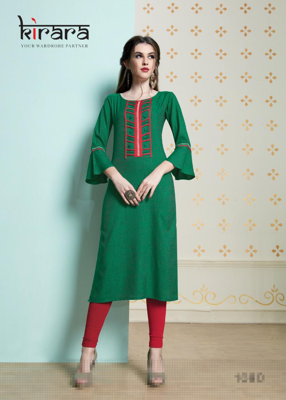 Namo By Kirara 1075 To 1082 Series Stylish Fancy Beautiful Colorful Casual Wear & Ethnic Wear Namo Two Tone Cotton Kurtis At Wholesale Price