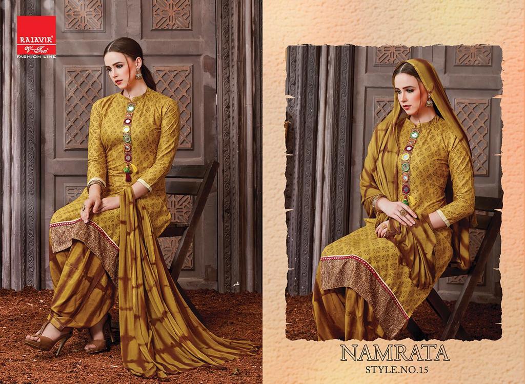 Namrata By Rajavir Fashion Line 09 To 17 Series Beautiful Stylish Fancy Colorful Casual Wear & Ethnic Wear & Ready To Wear Pure Cotton Print And Embroidered Dresses At Wholesale Price