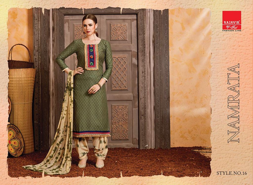 Namrata By Rajavir Fashion Line 09 To 17 Series Beautiful Stylish Fancy Colorful Casual Wear & Ethnic Wear & Ready To Wear Pure Cotton Print And Embroidered Dresses At Wholesale Price