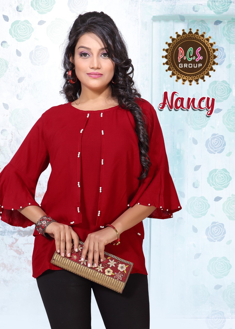 Nancy By Pcs Group 101 To 108 Series Indian Traditional Wear Collection Beautiful Stylish Fancy Colorful Party Wear & Occasional Wear Heavy Rayon Cotton Kurtis At Wholesale Price