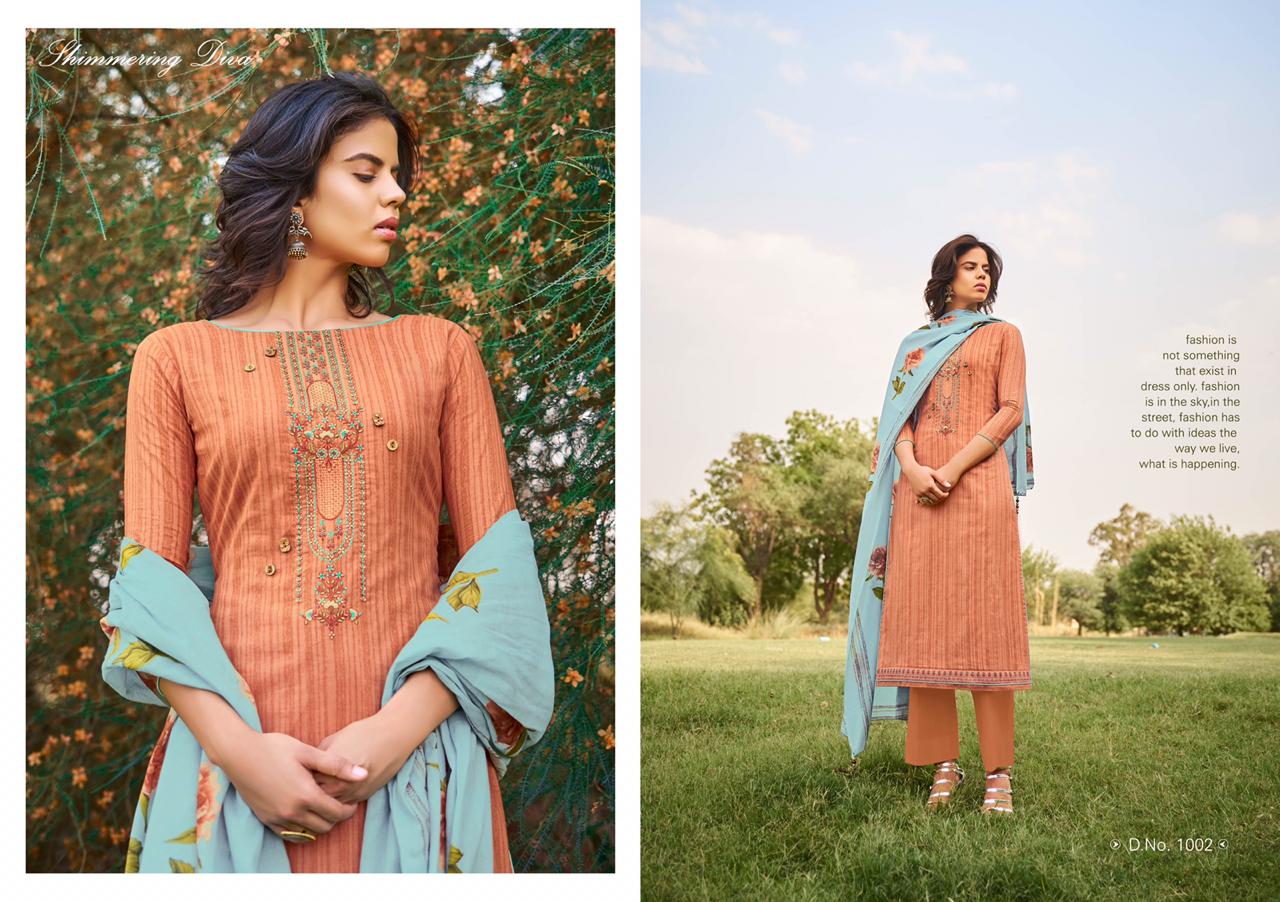 Nargis By Kaabil 1001 To 1008 Series Indian Traditional Wear Collection Beautiful Stylish Fancy Colorful Party Wear & Occasional Wear Pure Lawn Cotton With Elegant Embroidery Dress At Wholesale Price
