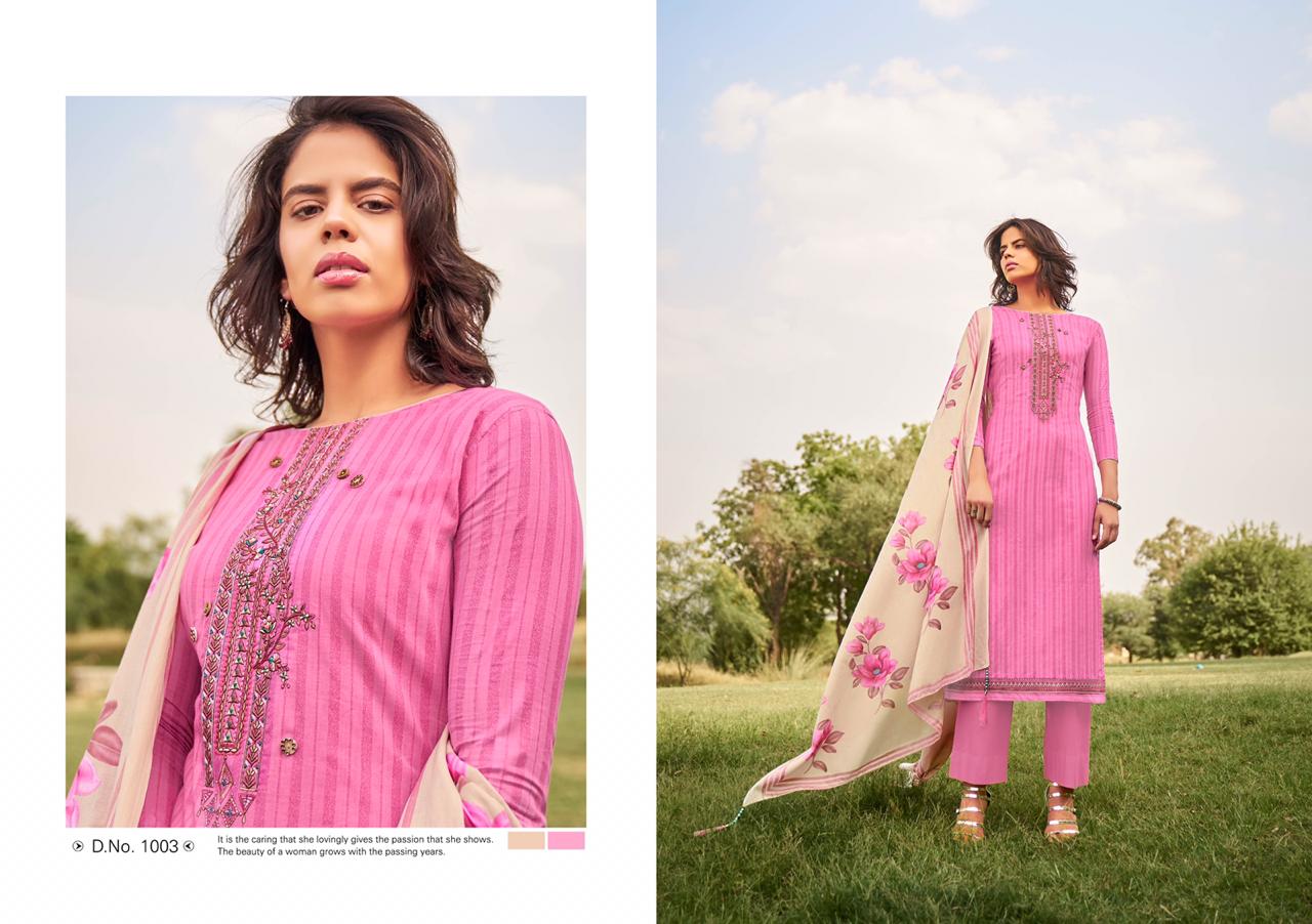 Nargis By Kaabil 1001 To 1008 Series Indian Traditional Wear Collection Beautiful Stylish Fancy Colorful Party Wear & Occasional Wear Pure Lawn Cotton With Elegant Embroidery Dress At Wholesale Price