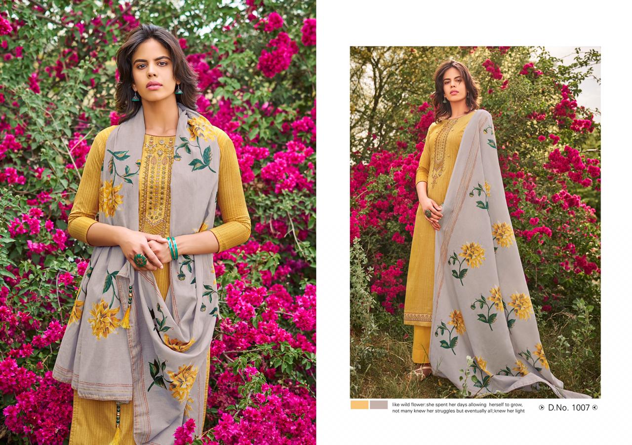 Nargis By Kaabil 1001 To 1008 Series Indian Traditional Wear Collection Beautiful Stylish Fancy Colorful Party Wear & Occasional Wear Pure Lawn Cotton With Elegant Embroidery Dress At Wholesale Price