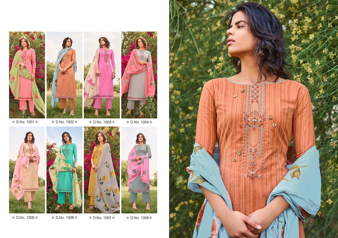Nargis By Kaabil 1001 To 1008 Series Indian Traditional Wear Collection Beautiful Stylish Fancy Colorful Party Wear & Occasional Wear Pure Lawn Cotton With Elegant Embroidery Dress At Wholesale Price