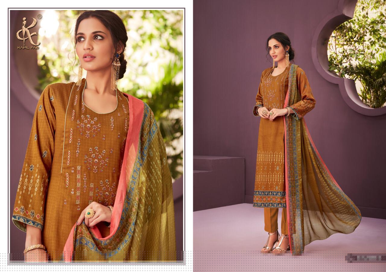 Nargis By Kapil Fab 56001-a To 56004-b Series Beautiful Suits Stylish Fancy Colorful Casual Wear & Ethnic Wear Collection Pure Cotton Jam Print Embroidery Dresses At Wholesale Price
