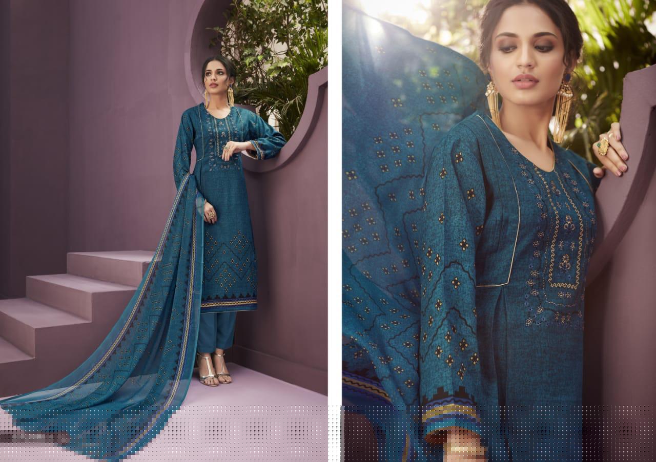 Nargis By Kapil Fab 56001-a To 56004-b Series Beautiful Suits Stylish Fancy Colorful Casual Wear & Ethnic Wear Collection Pure Cotton Jam Print Embroidery Dresses At Wholesale Price