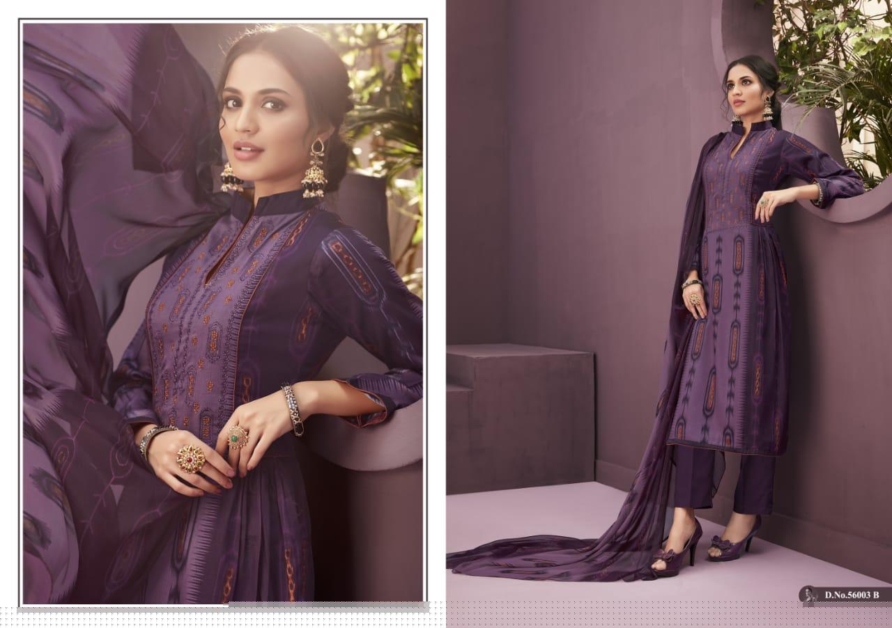 Nargis By Kapil Fab 56001-a To 56004-b Series Beautiful Suits Stylish Fancy Colorful Casual Wear & Ethnic Wear Collection Pure Cotton Jam Print Embroidery Dresses At Wholesale Price