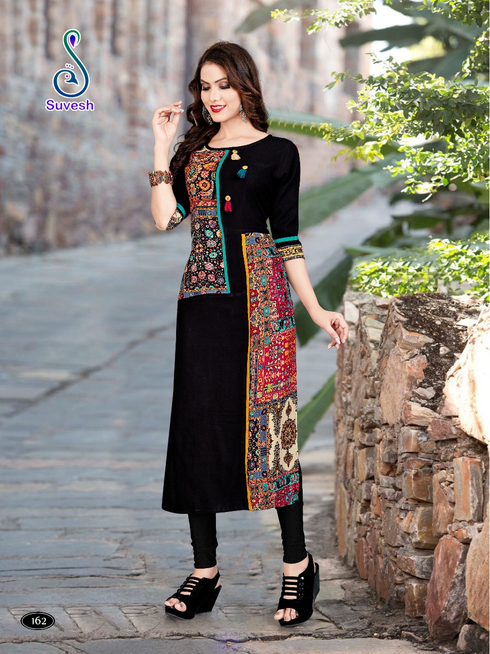 Natasha Vol-11 By Suvesh 155 To 162 Series Beautiful Stylish Fancy Colorful Casual Wear & Ethnic Wear Heavy Rayon Printed Kurtis At Wholesale Price