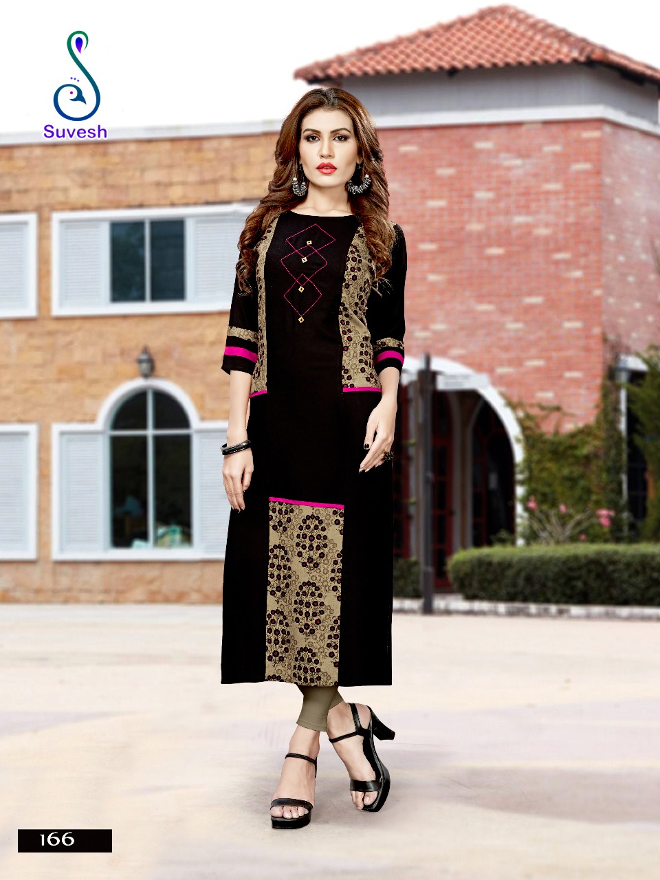 Natasha Vol-13 By Suvesh 163 To 170 Series Beautiful Stylish Fancy Colorful Casual Wear & Ethnic Wear & Ready To Wear Heavy Rayon Printed Kurtis At Wholesale Price