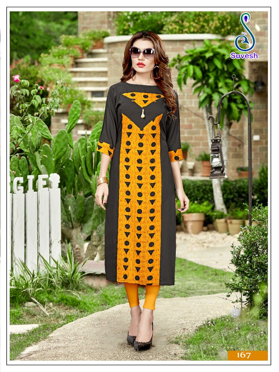 Natasha Vol-13 By Suvesh 163 To 170 Series Beautiful Stylish Fancy Colorful Casual Wear & Ethnic Wear & Ready To Wear Heavy Rayon Printed Kurtis At Wholesale Price