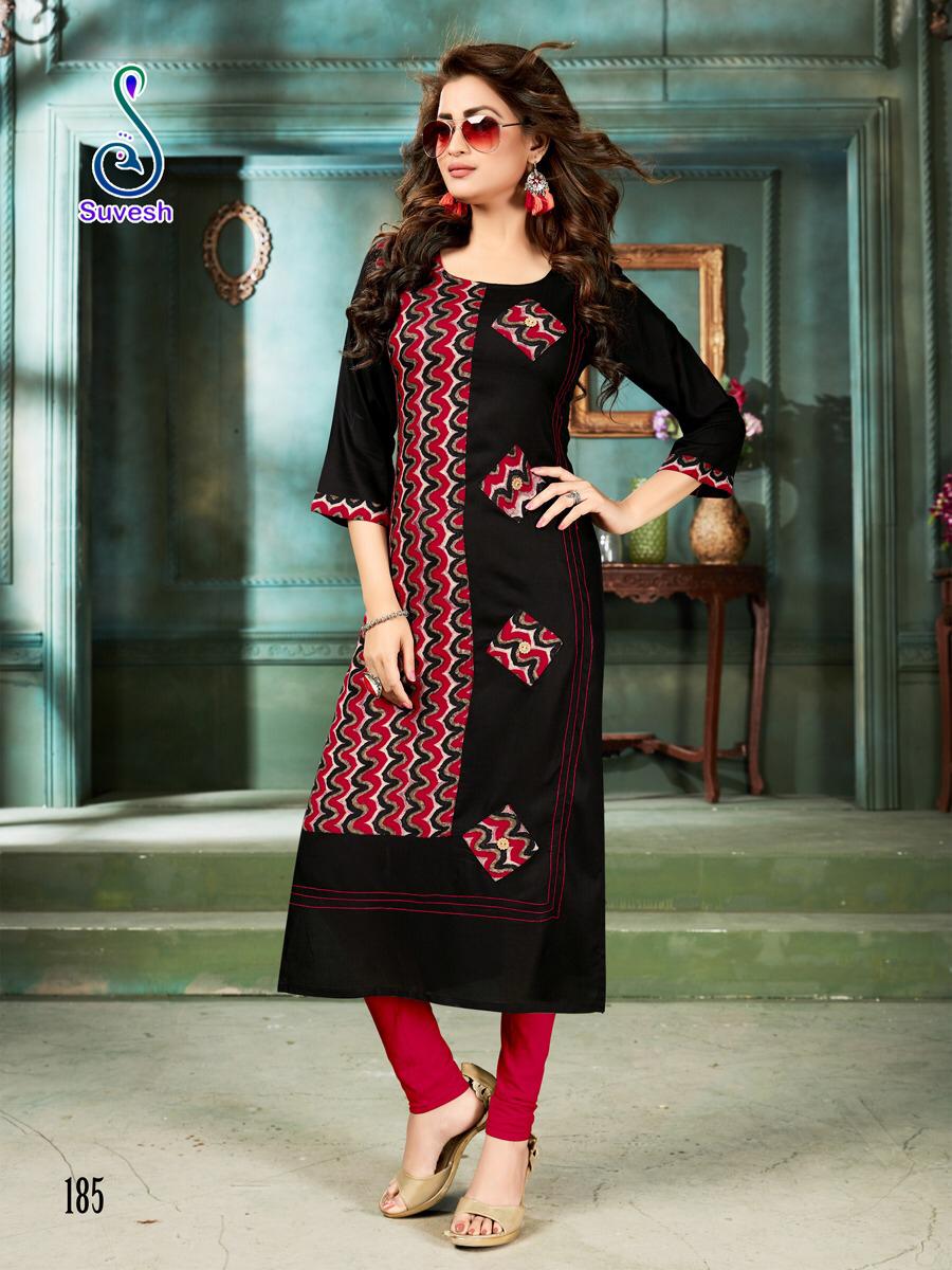 Natasha Vol-16 By Suvesh 179 To 185 Series Beautiful Colorful Stylish Fancy Casual Wear & Ethnic Wear & Ready To Wear Haevy Reyon Print Kurtis At Wholesale Price