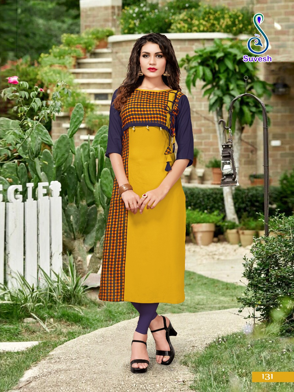 Natasha Vol-7 By Suvesh 131 To 138 Series Beautiful Stylish Fancy Colorful Casual Wear & Ethnic Wear Collection Heavy Rayon Printed Kurtis At Wholesale Price