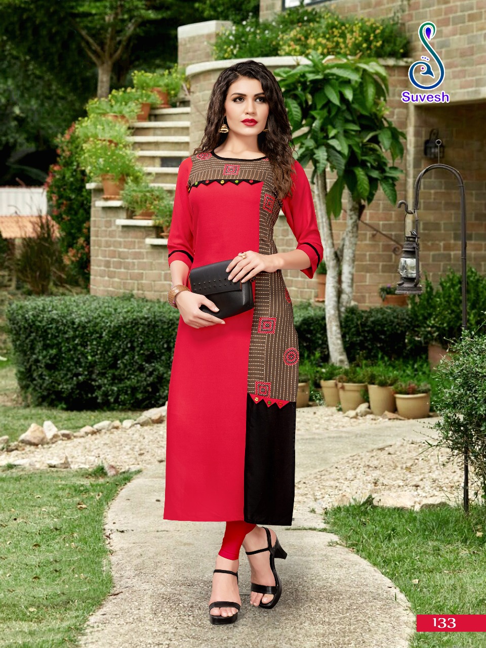 Natasha Vol-7 By Suvesh 131 To 138 Series Beautiful Stylish Fancy Colorful Casual Wear & Ethnic Wear Collection Heavy Rayon Printed Kurtis At Wholesale Price