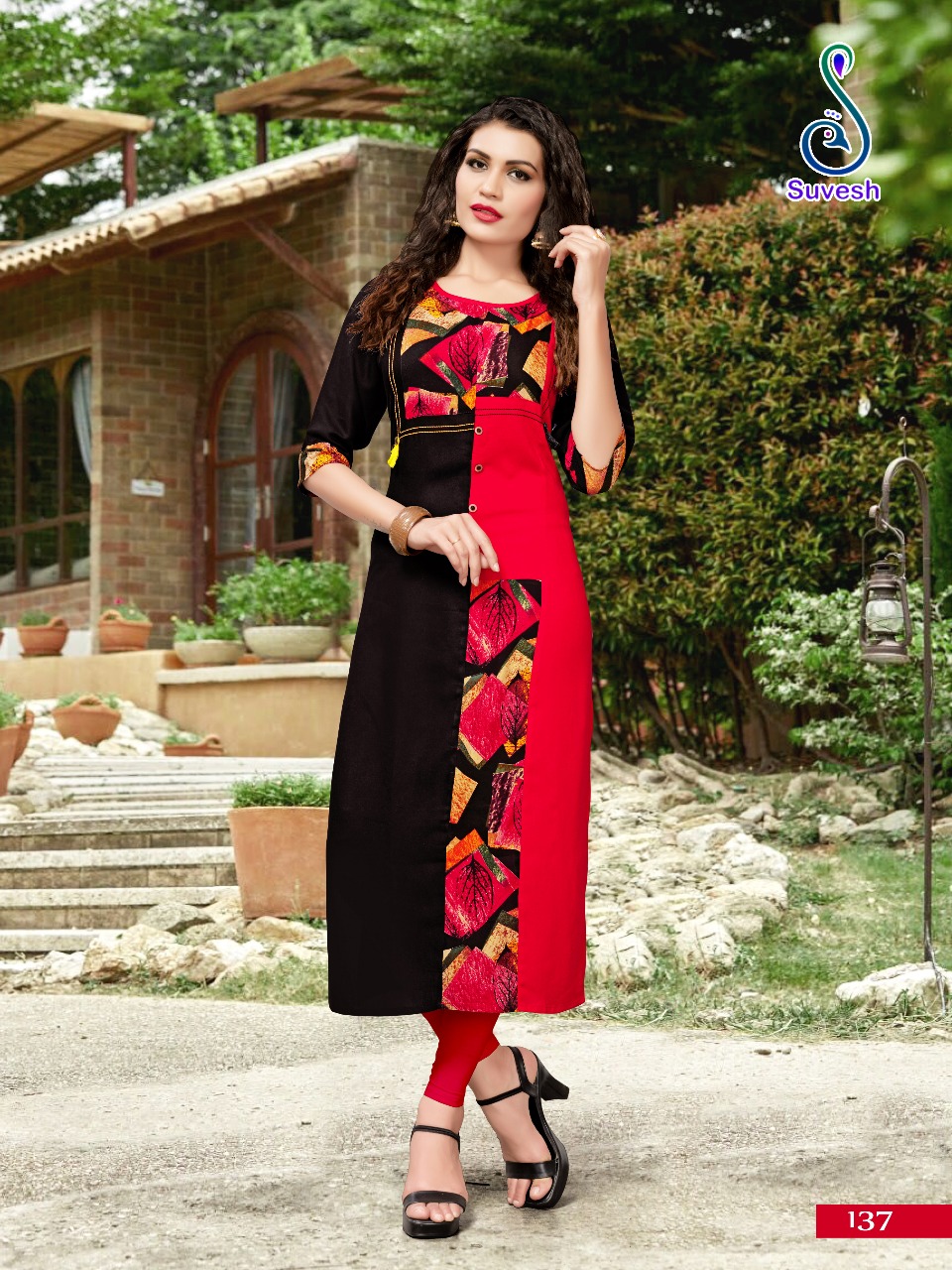 Natasha Vol-7 By Suvesh 131 To 138 Series Beautiful Stylish Fancy Colorful Casual Wear & Ethnic Wear Collection Heavy Rayon Printed Kurtis At Wholesale Price
