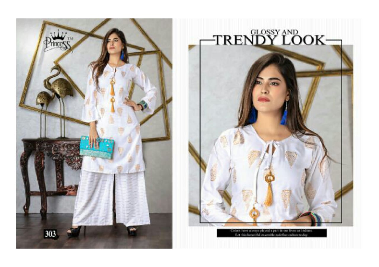 Nature By Princess 01 To 05 Series Stylish Fancy Beautiful Colorful Casual Wear & Ethnic Wear Heavy Rayon Gold Printed Kurtis At Wholesale Price