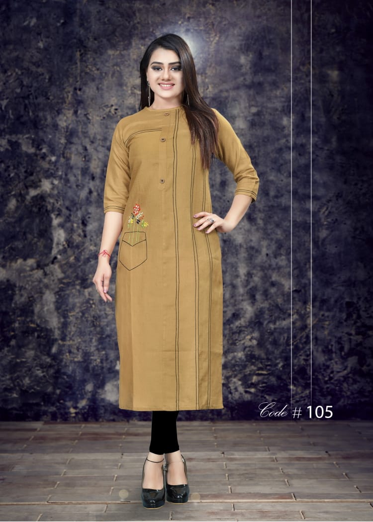 Navika By Sweta 101 To 110 Series Beautiful Stylish Fancy Colorful Casual Wear & Ethnic Wear & Ready To Wear Heavy Cotton Printed Kurtis At Wholesale Price