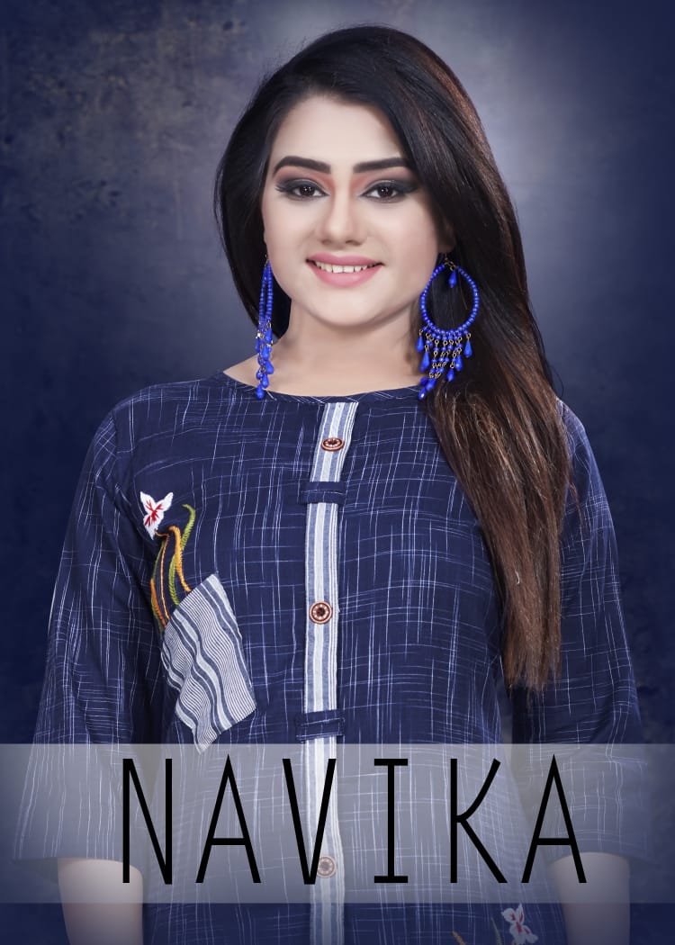 Navika By Sweta 101 To 110 Series Beautiful Stylish Fancy Colorful Casual Wear & Ethnic Wear & Ready To Wear Heavy Cotton Printed Kurtis At Wholesale Price