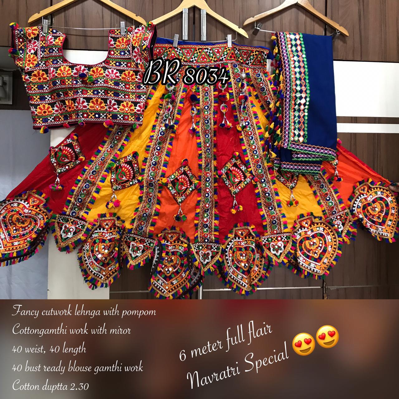 Navratri Collection 8034 Colours By Fashid Wholesale 8034-a To 8034-f Series Designer Beautiful Navratri Collection Occasional Wear & Party Wear Fancy Lehengas At Wholesale Price
