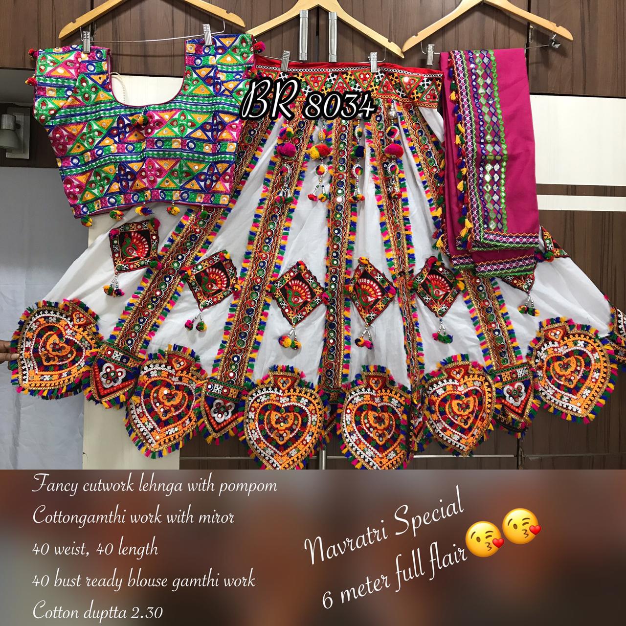 Navratri Collection 8034 Colours By Fashid Wholesale 8034-a To 8034-f Series Designer Beautiful Navratri Collection Occasional Wear & Party Wear Fancy Lehengas At Wholesale Price
