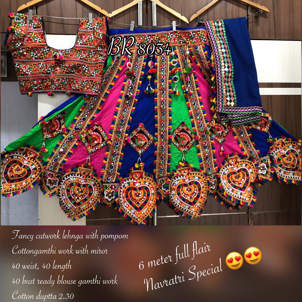 Navratri Collection 8034 Colours By Fashid Wholesale 8034-a To 8034-f Series Designer Beautiful Navratri Collection Occasional Wear & Party Wear Fancy Lehengas At Wholesale Price