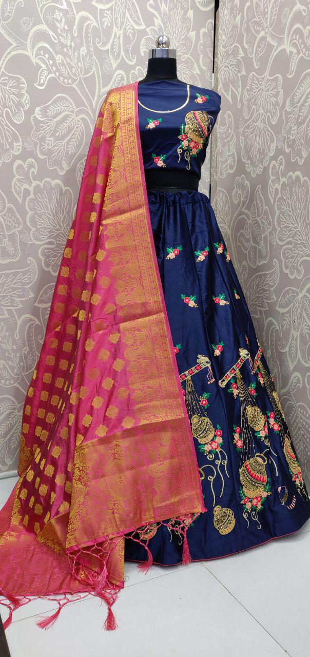 Navratri Special Vol-29 By Fashid Wholesale 2901 To 2905 Series Designer Beautiful Navratri Collection Occasional Wear & Party Wear Silk Satin Lehengas At Wholesale Price