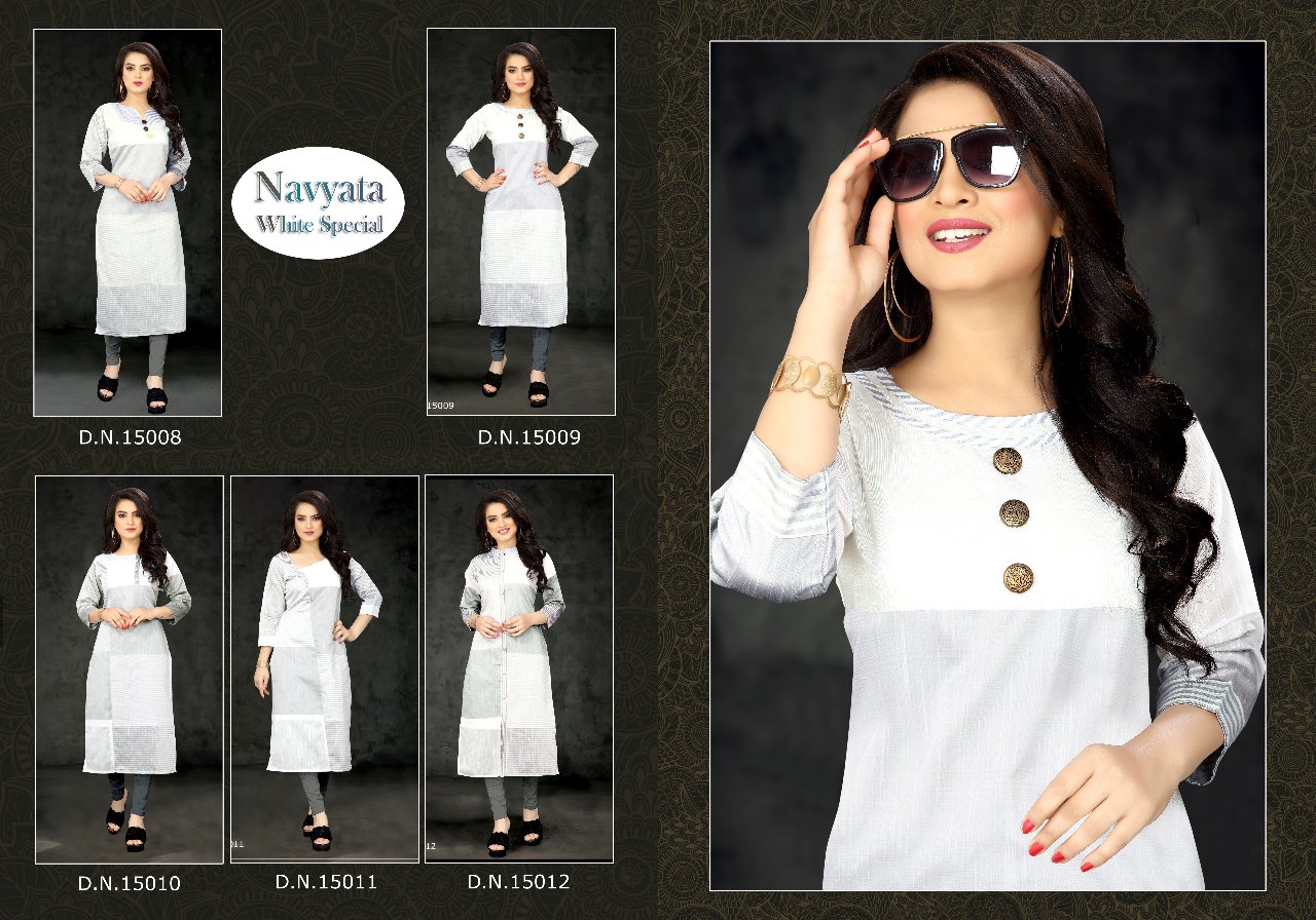 Navyata By Neeti Creation 15008 To 15012 Series Beautiful Colorful Stylish Fancy Casual Wear & Ethnic Wear & Ready To Wear Fancy Work Kurtis At Wholesale Price