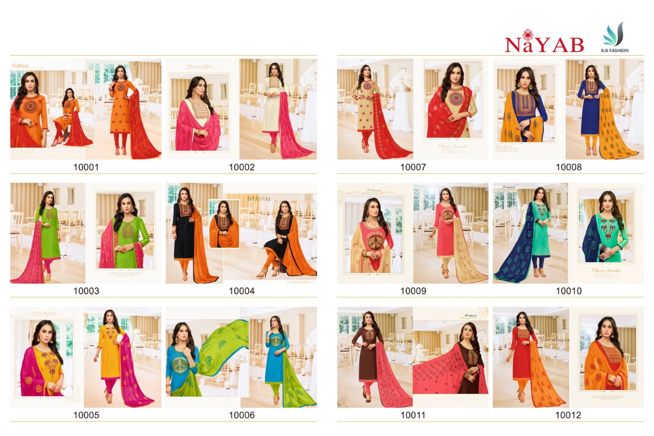 Nayab By Rr Fashion 10001 To 10012 Series Indian Traditional Wear Collection Beautiful Stylish Fancy Colorful Party Wear & Occasional Wear Modal Embroidered Dress At Wholesale Price