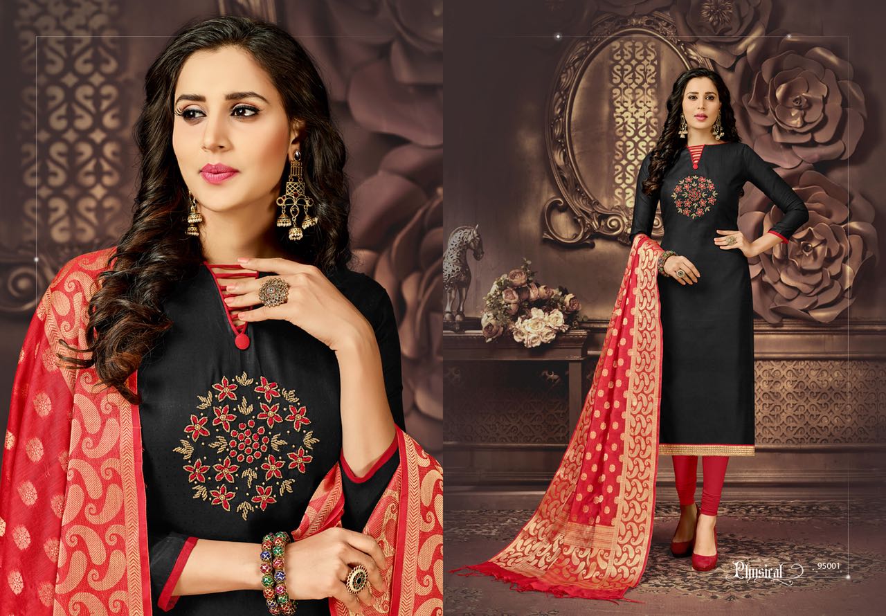 Naysa Vol-2 By Assian Art 95001 To 95012 Series Beautiful Stylish Fancy Colorful Casual Wear & Ethnic Wear Bombay Glace Cotton Dresses At Wholesale Price