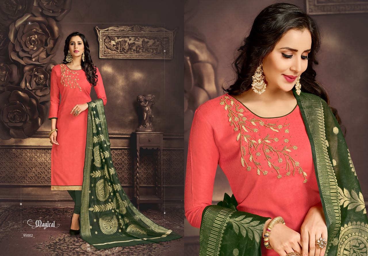 Naysa Vol-2 By Assian Art 95001 To 95012 Series Beautiful Stylish Fancy Colorful Casual Wear & Ethnic Wear Bombay Glace Cotton Dresses At Wholesale Price