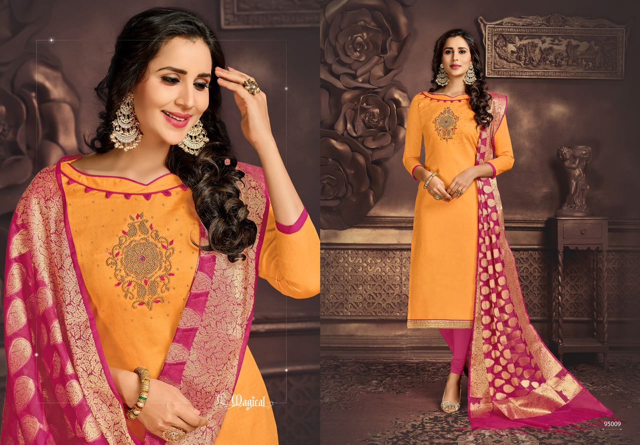 Naysa Vol-2 By Assian Art 95001 To 95012 Series Beautiful Stylish Fancy Colorful Casual Wear & Ethnic Wear Bombay Glace Cotton Dresses At Wholesale Price