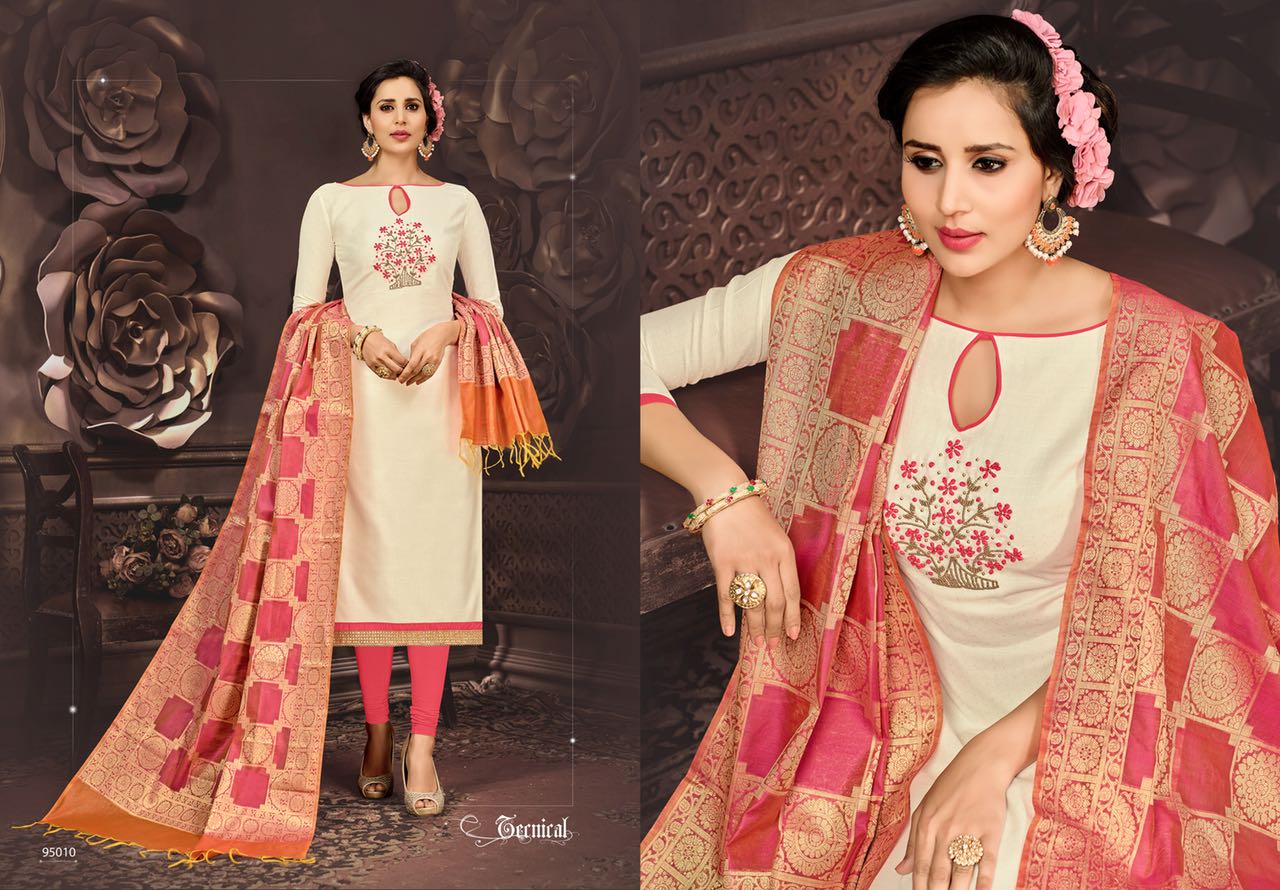 Naysa Vol-2 By Assian Art 95001 To 95012 Series Beautiful Stylish Fancy Colorful Casual Wear & Ethnic Wear Bombay Glace Cotton Dresses At Wholesale Price