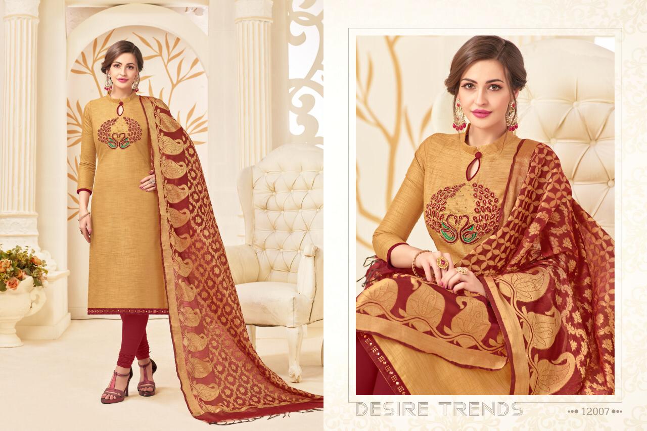 Naysa Vol-4 By Assian Art 12001 To 12012 Series Beautiful Stylish Fancy Colorful Casual Wear & Ethnic Wear Pure Banarasi Embroidered Dresses At Wholesale Price