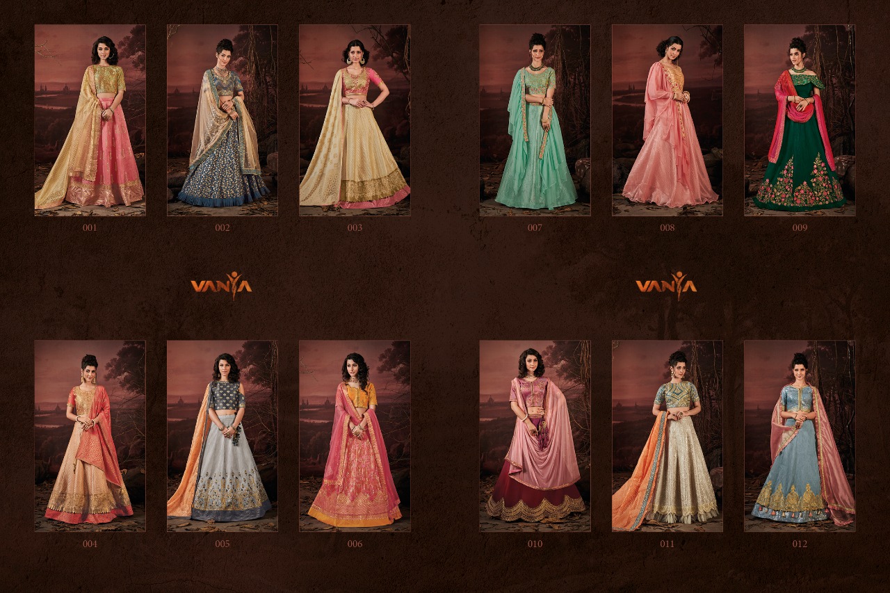 Nazakat By Vanya 01 To 012 Series Indian Bridal Wear Collection Beautiful Stylish Fancy Colorful Wedding Wear & Occasional Wear Fancy Embroidered Lehengas At Wholesale Price