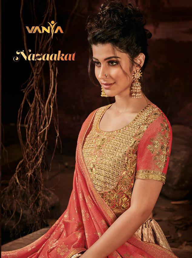 Nazakat By Vanya 01 To 012 Series Indian Bridal Wear Collection Beautiful Stylish Fancy Colorful Wedding Wear & Occasional Wear Fancy Embroidered Lehengas At Wholesale Price