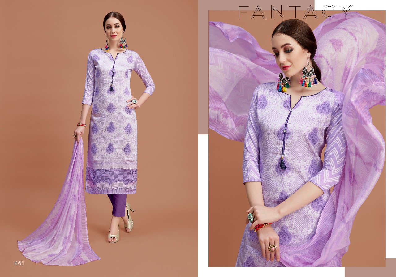 Nazakat By Shri Vijay 1001 To 1010 Series Beautiful Suits Collection Stylish Fancy Colorful Casual Wear & Ethnic Wear Pure Glace Cotton Dresses At Wholesale Price