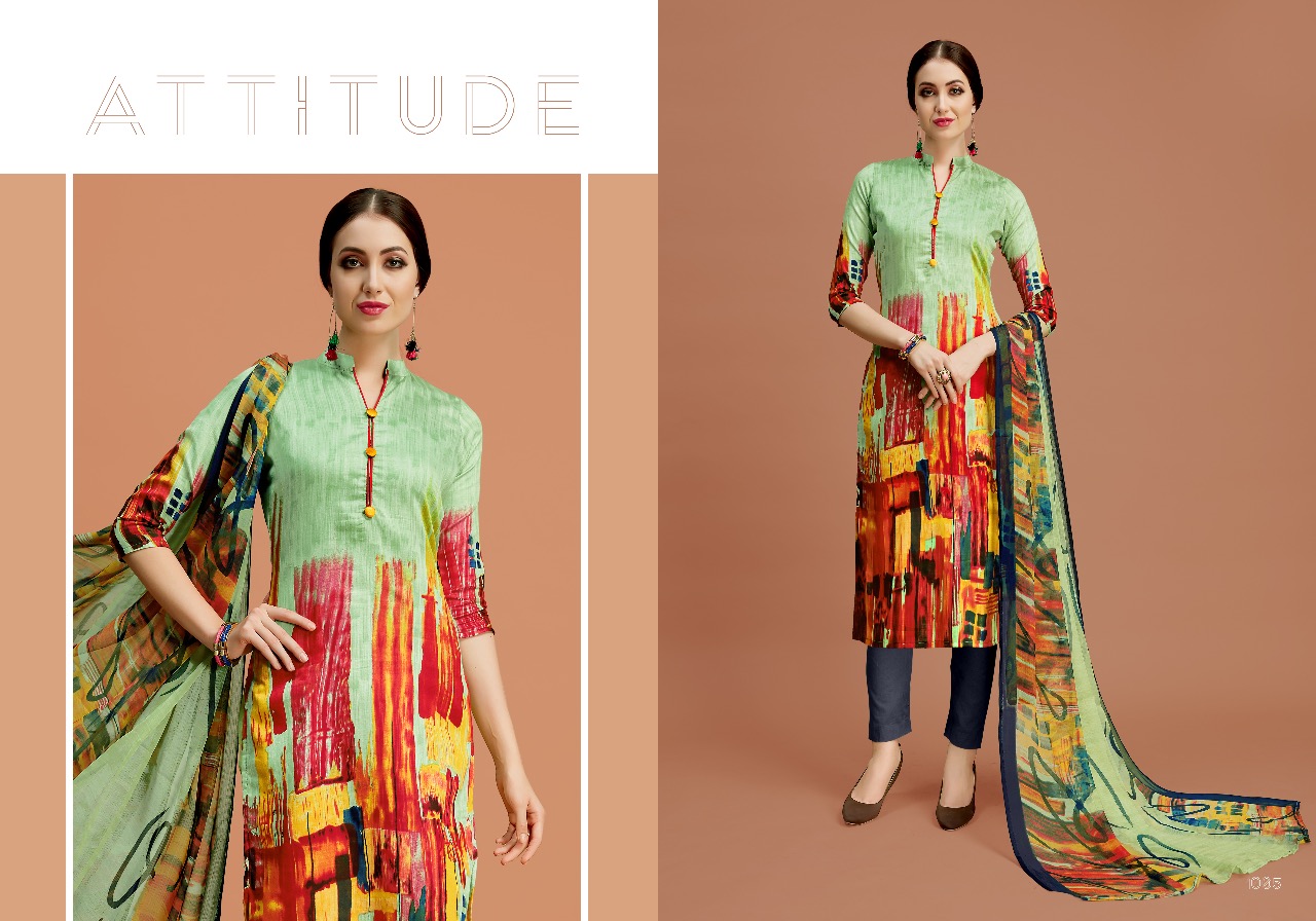 Nazakat By Shri Vijay 1001 To 1010 Series Beautiful Suits Collection Stylish Fancy Colorful Casual Wear & Ethnic Wear Pure Glace Cotton Dresses At Wholesale Price