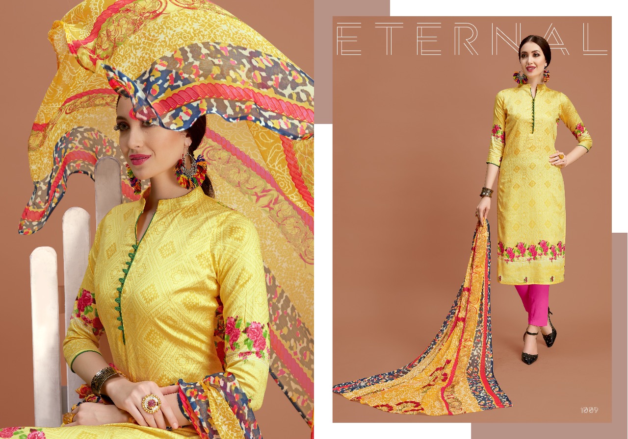Nazakat By Shri Vijay 1001 To 1010 Series Beautiful Suits Collection Stylish Fancy Colorful Casual Wear & Ethnic Wear Pure Glace Cotton Dresses At Wholesale Price