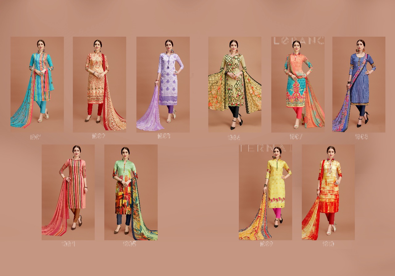 Nazakat By Shri Vijay 1001 To 1010 Series Beautiful Suits Collection Stylish Fancy Colorful Casual Wear & Ethnic Wear Pure Glace Cotton Dresses At Wholesale Price