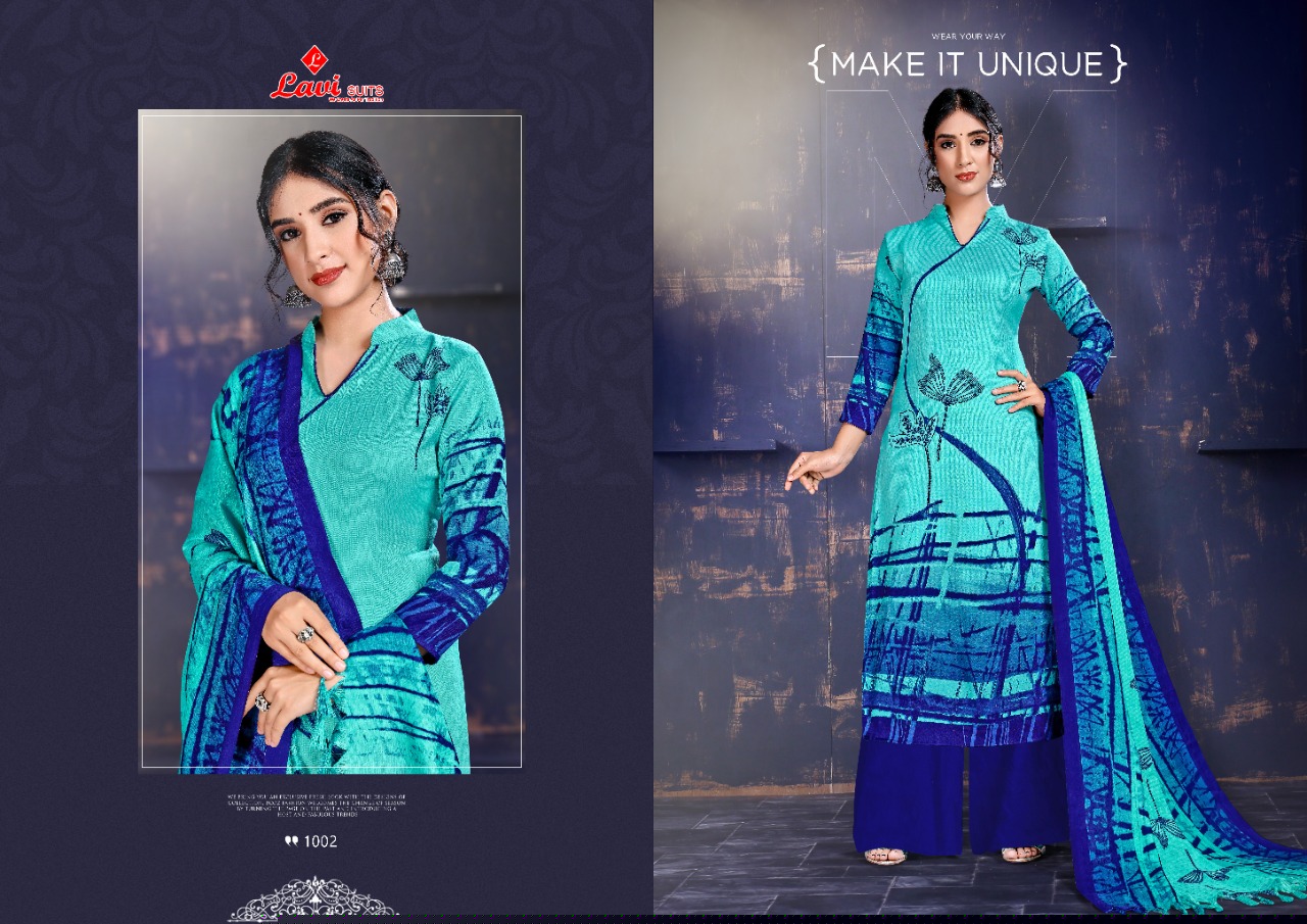 Nazmin By Lavi Suits 1001 To 1010 Series Designer Suits Collection Beautiful Stylish Fancy Colorful Party Wear & Occasional Wear Pashmina Digital Printed Dresses At Wholesale Price