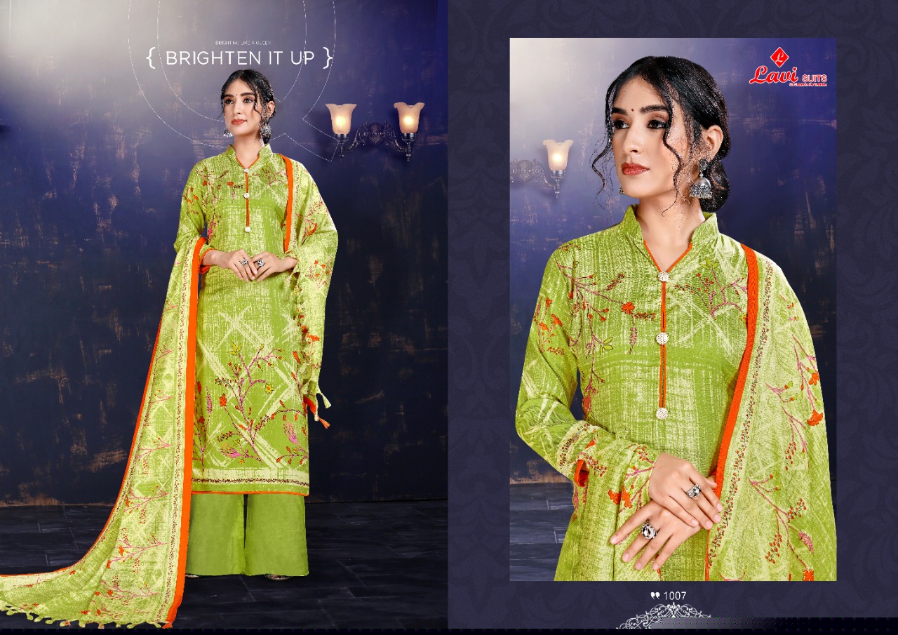 Nazmin By Lavi Suits 1001 To 1010 Series Designer Suits Collection Beautiful Stylish Fancy Colorful Party Wear & Occasional Wear Pashmina Digital Printed Dresses At Wholesale Price