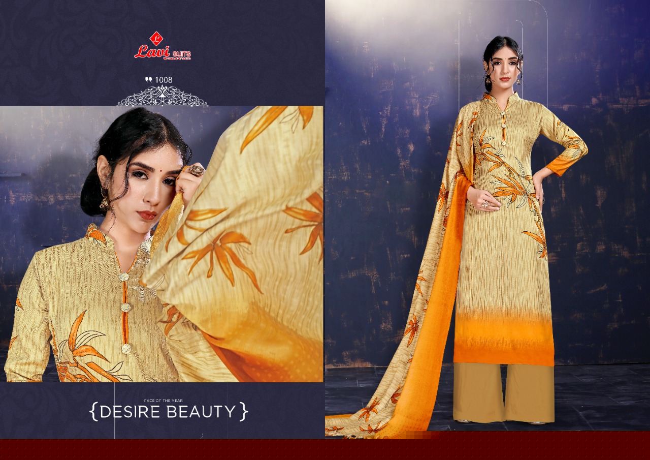 Nazmin By Lavi Suits 1001 To 1010 Series Designer Suits Collection Beautiful Stylish Fancy Colorful Party Wear & Occasional Wear Pashmina Digital Printed Dresses At Wholesale Price