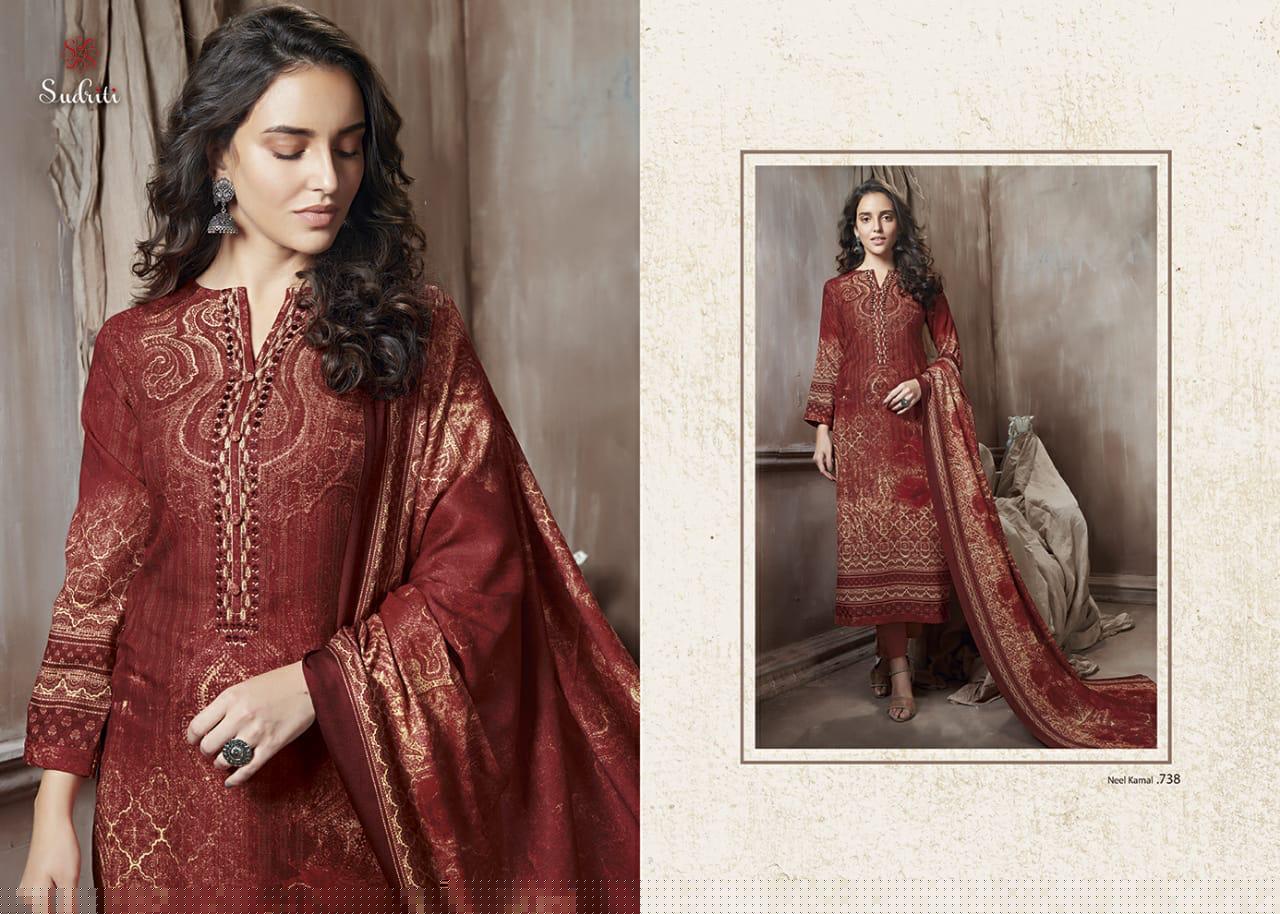 Neel Kamal By Sudriti Designer Winter Suits Collection Beautiful Stylish Fancy Colorful Party Wear & Winter Wear Pashmina Printed Dresses At Wholesale Price